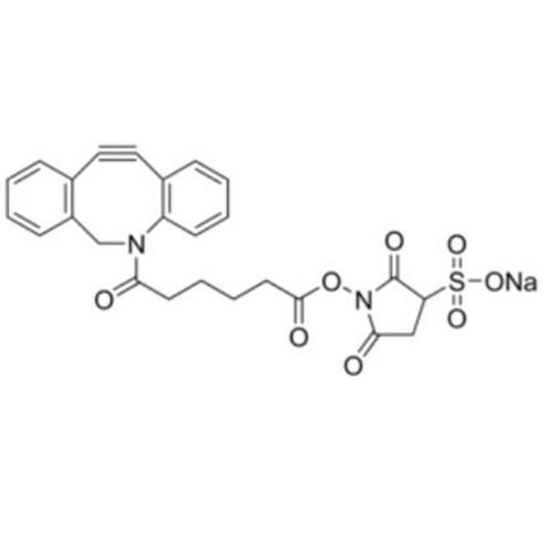 DBCO-Sulfo-NHS Ester，二苄环辛基-磺基-N-羟基琥珀酰亚胺酯