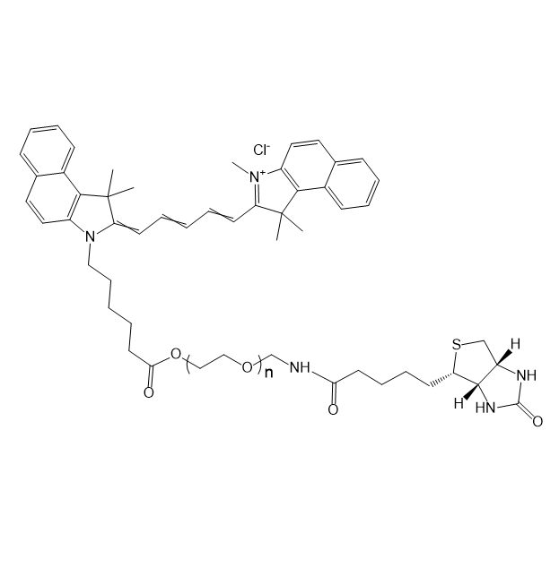Cy5.5-PEG-Biotin，菁染料Cy5.5-聚乙二醇-生物素
