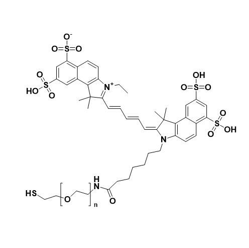 Cy5.5-PEG-SH，花菁染料 Cy5.5 -聚乙二醇-巯基