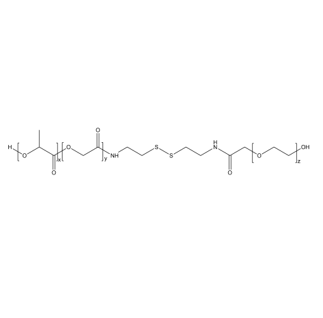 PLGA-SS-PEG-OH，聚乳酸-羟基乙酸共聚物-双硫键-聚乙二醇-羟基
