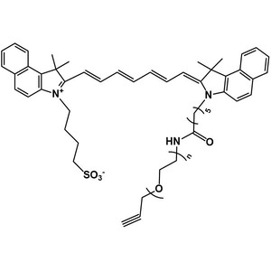 ICG-PEG-Alkyne，吲哚菁绿-聚乙二醇-炔基