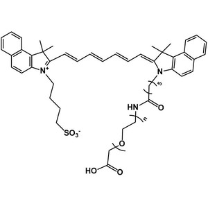 ICG-PEG-COOH，吲哚菁绿-聚乙二醇-羧基