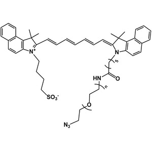 ICG-PEG-N3，吲哚菁绿-聚乙二醇-叠氮