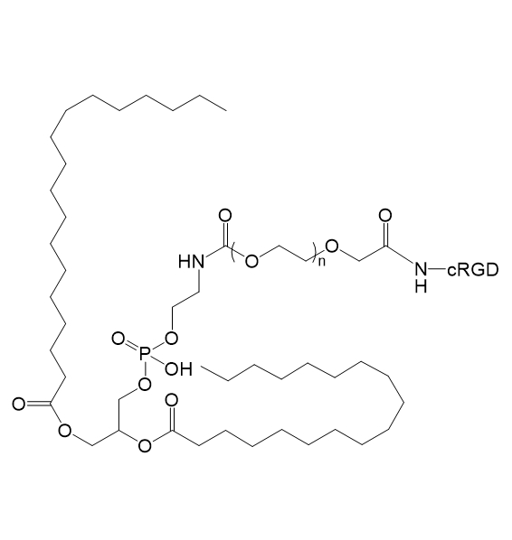 DSPE-PEG2000-cRGD，磷脂-聚乙二醇-靶向肽