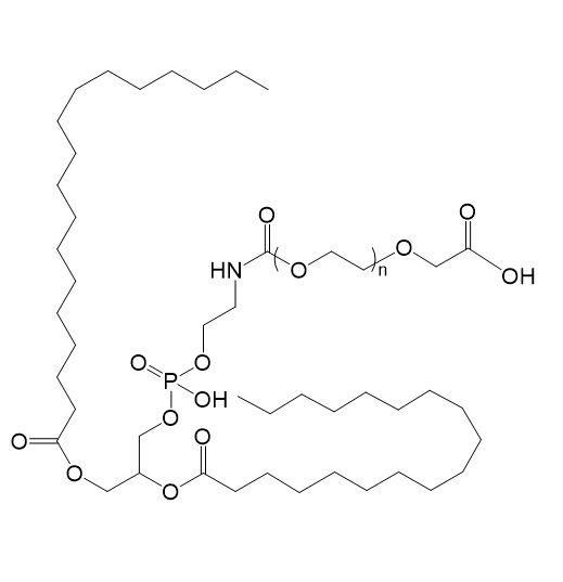 DSPE-PEG-COOH，二硬脂酰基磷脂酰乙醇胺-聚乙二醇-羧基