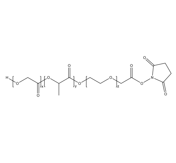 PLGA-PEG-NHS，聚乳酸-羟基乙酸共聚物-聚乙二醇-活性酯