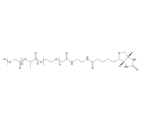 PLGA-PEG-Biotin，聚乳酸羟基乙酸共聚物-聚乙二醇-生物素