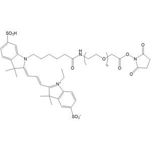 CY3-PEG-NHS，花菁染料CY3-聚乙二醇-活性脂