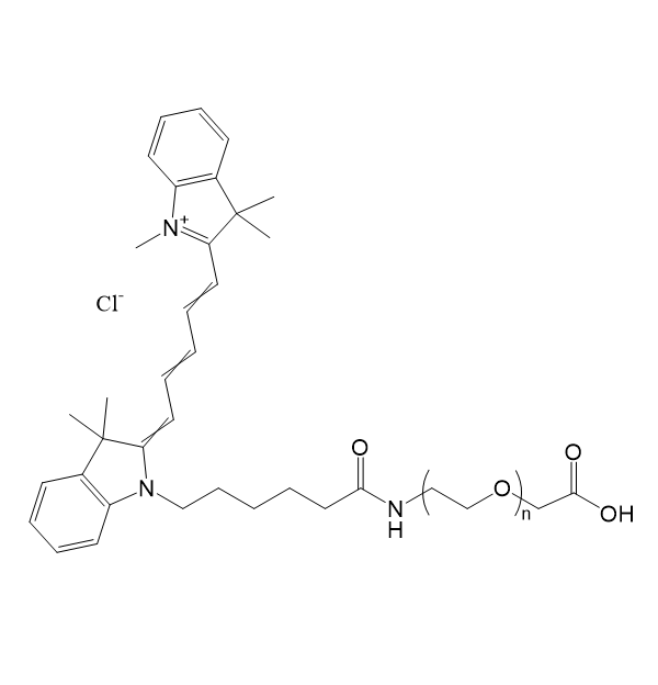 CY5-PEG-COOH，五甲川花菁染料-聚乙二醇-羧基