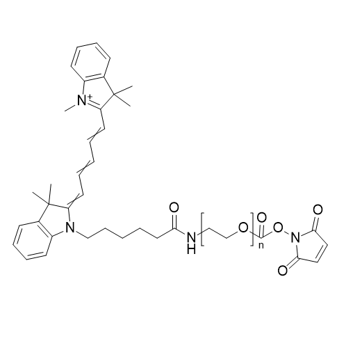 CY5-PEG-MAL，五甲川花菁染料-聚乙二醇-马来酰亚胺
