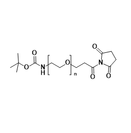 BOC-NH-PEG-NH2，叔丁氧羰基-聚乙二醇-氨基