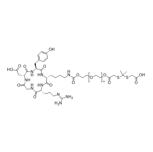 cRGD-PEG-TK-COOH，cRGD -聚乙二醇-酮缩硫醇-羧基