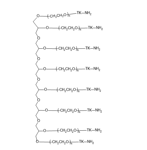 8-arm PEG-TK-NH2，八臂聚乙二醇-酮缩硫醇-氨基