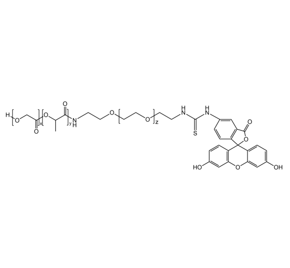 PLGA-PEG-FITC，聚乳酸-羟基乙酸-聚乙二醇-异硫氰酸荧光素
